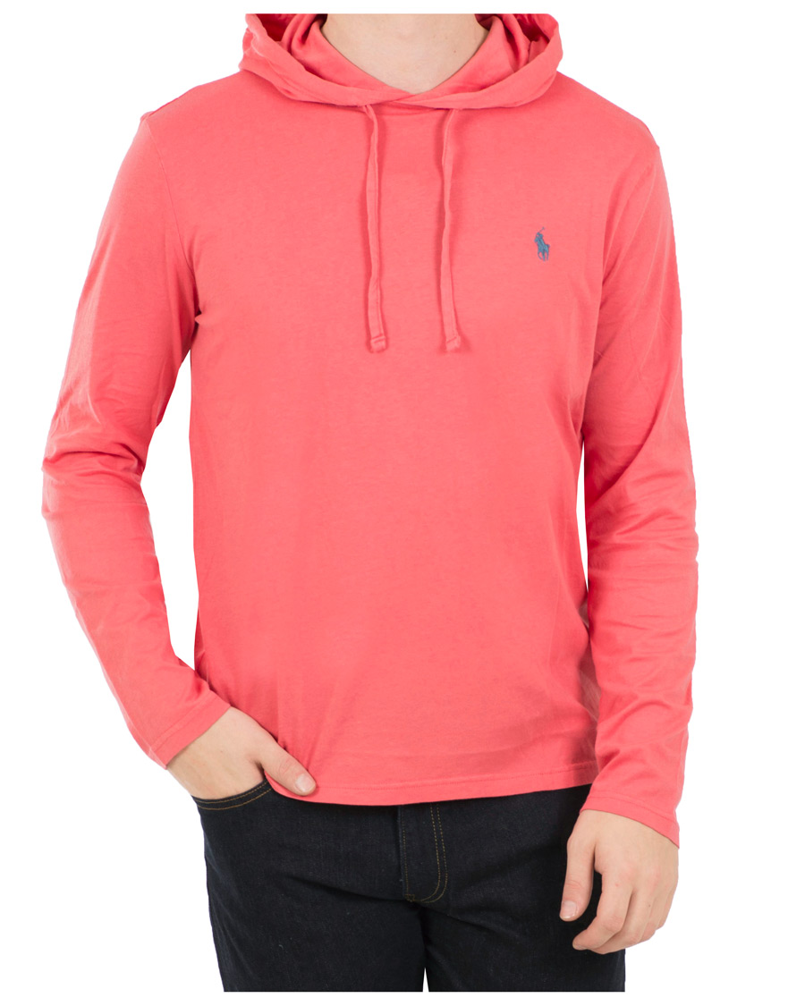 Herr | Tröjor | Polo Ralph Lauren | Long Sleeve Hooded Tee Hyannis Red