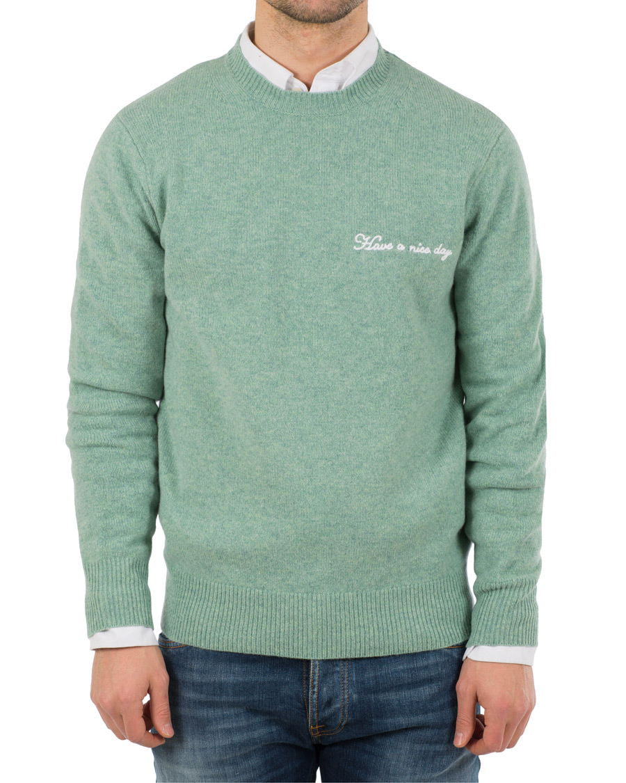 Herr | Tröjor | rag & bone | Victor Lambswool Crew Sea Foam Green