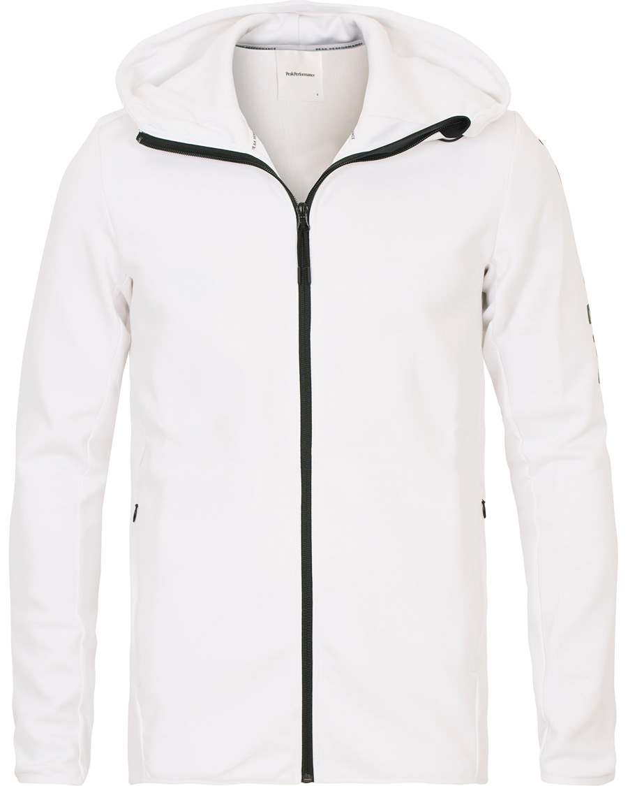 Herr | Tröjor | Peak Performance | Tech Full Zip Hoodie White