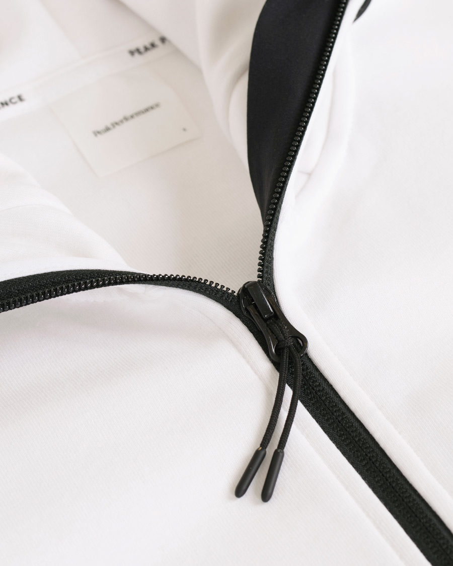 Herr | Tröjor | Peak Performance | Tech Full Zip Hoodie White