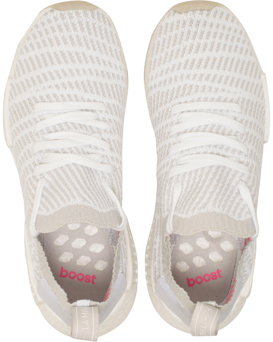 Herr | adidas Originals NMD_R1 Primeknit Running Sneaker White | adidas Originals | NMD_R1 Primeknit Running Sneaker White