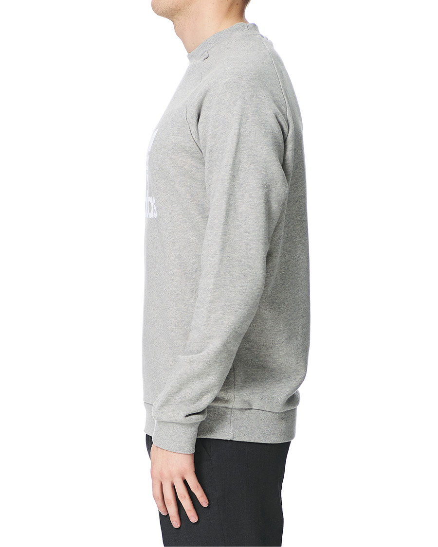 Herr | Tröjor | adidas Originals | Trefoil Crew Neck Sweatshirt Grey Melange