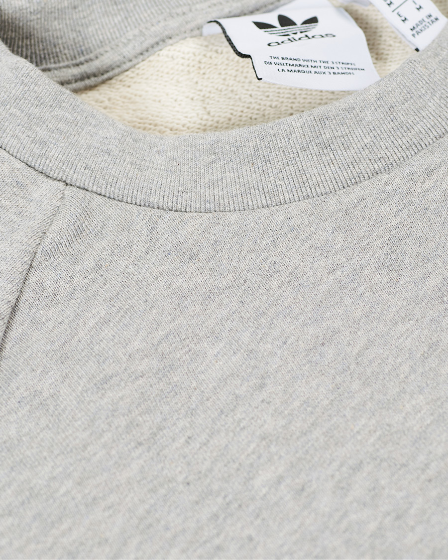 Herr | Tröjor | adidas Originals | Trefoil Crew Neck Sweatshirt Grey Melange