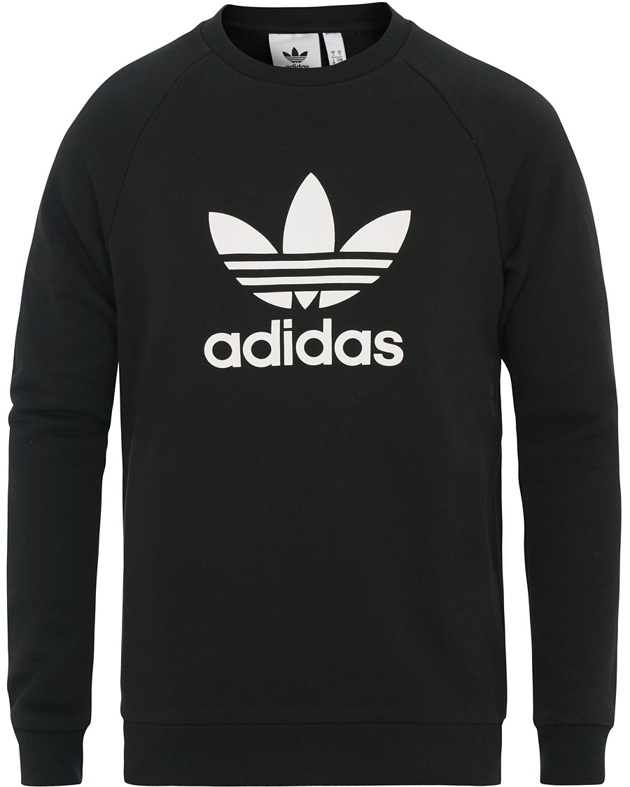 Herr | Tröjor | adidas Originals | Trefoil Crew Neck Sweatshirt Black