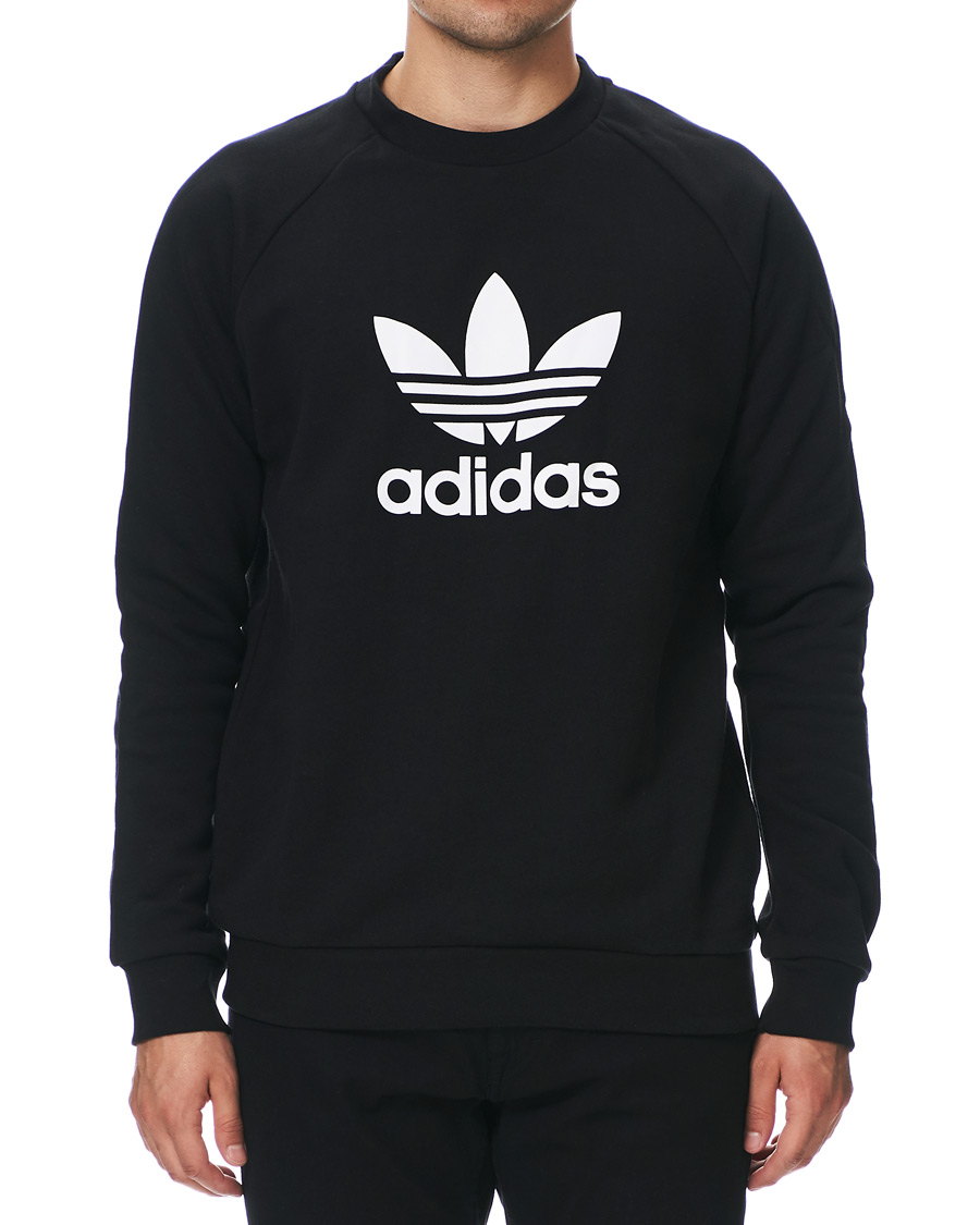 Herr | Tröjor | adidas Originals | Trefoil Crew Neck Sweatshirt Black