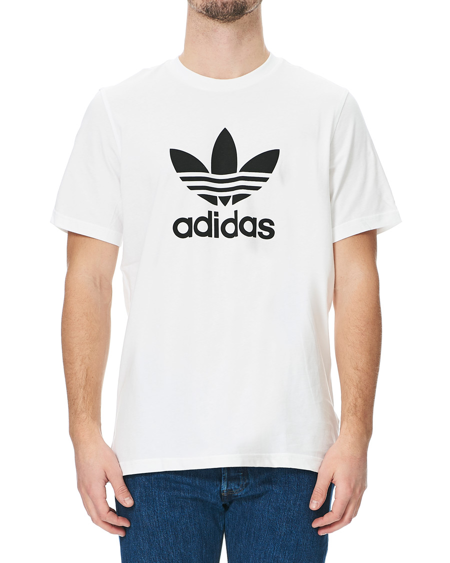 Herr | T-Shirts | adidas Originals | Trefoil Logo Crew Neck Tee White