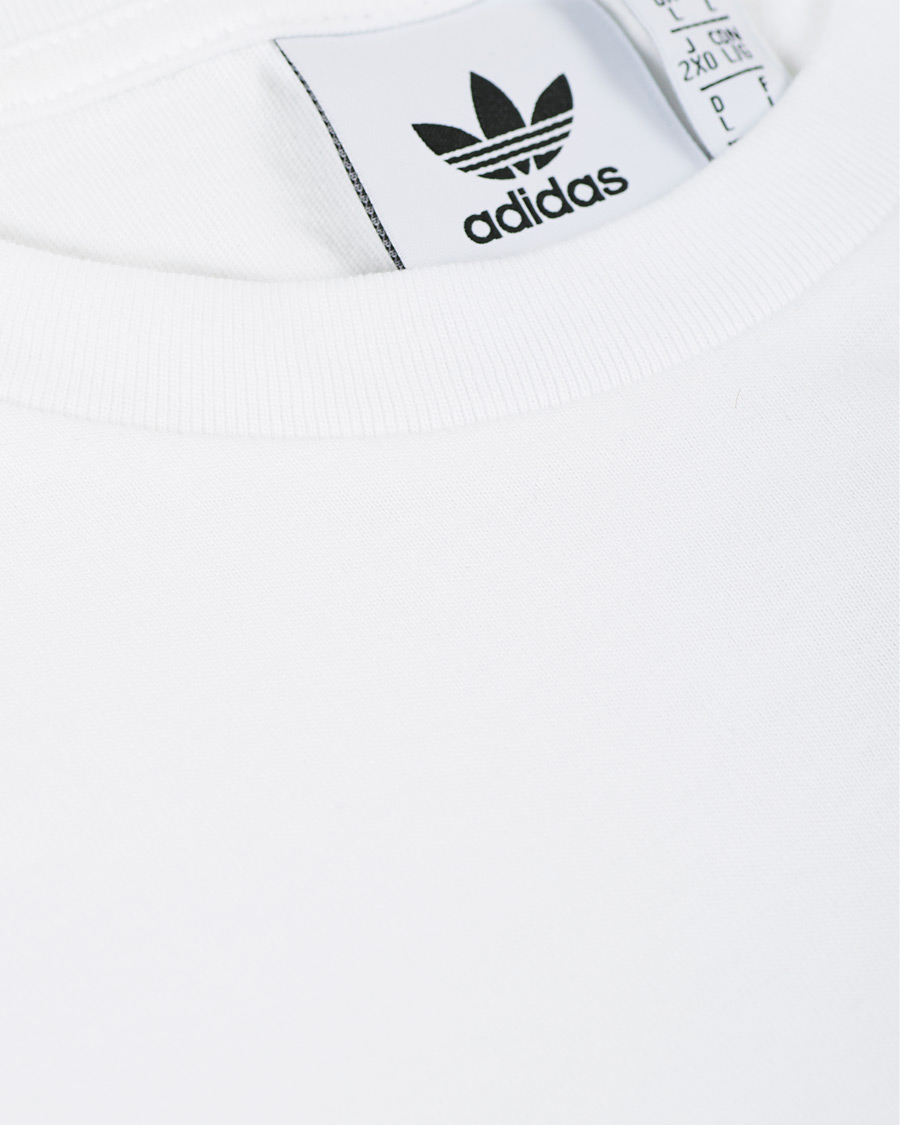 Herr | T-Shirts | adidas Originals | Trefoil Logo Crew Neck Tee White