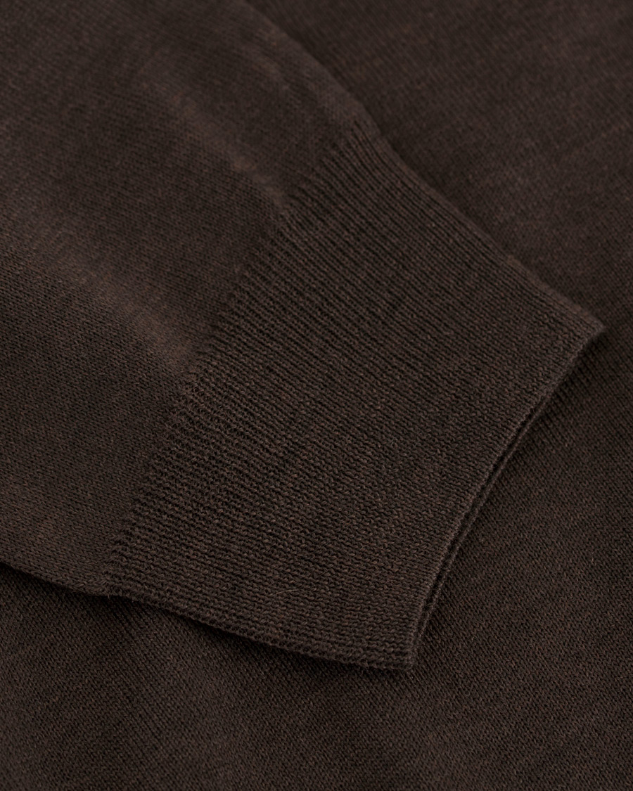 Herr | Tröjor | Stenströms | Merino Zegna Knitted Cardigan Brown