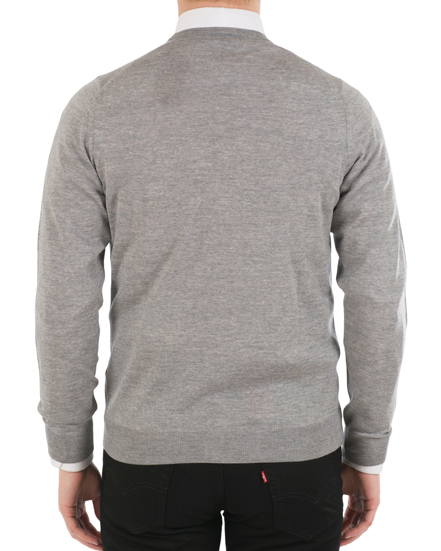 Herr | Tröjor | Stenströms | Merino Zegna Knitted Cardigan Grey