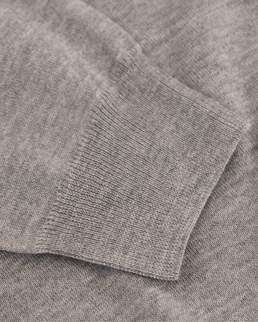 Herr | Tröjor | Stenströms | Merino Zegna Knitted Cardigan Grey