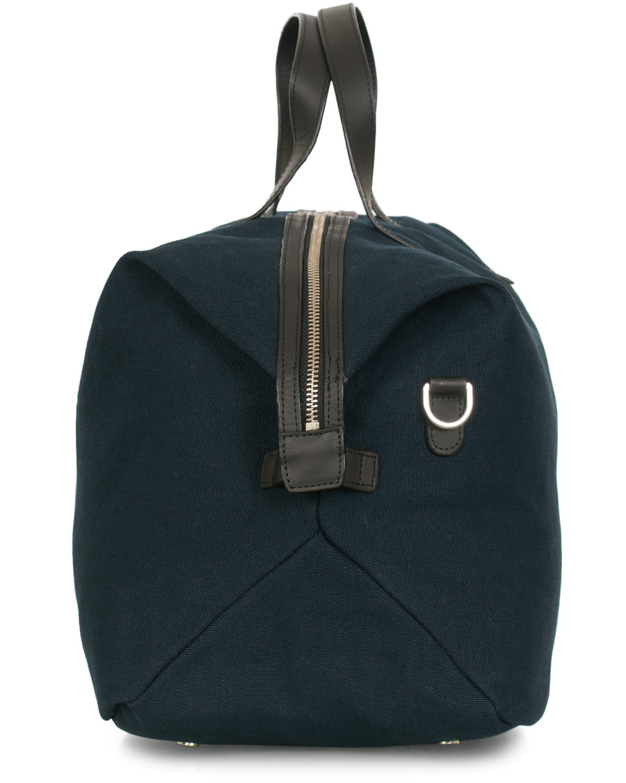 Herr | Väskor | Sandqvist | Holly Grand Organic Cotton Canvas Weekendbag Blue