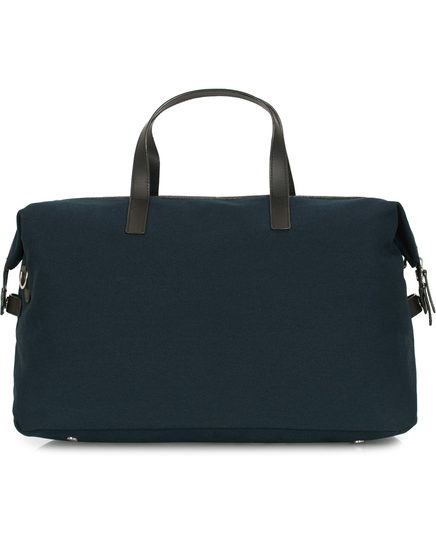 Herr | Väskor | Sandqvist | Holly Grand Organic Cotton Canvas Weekendbag Blue