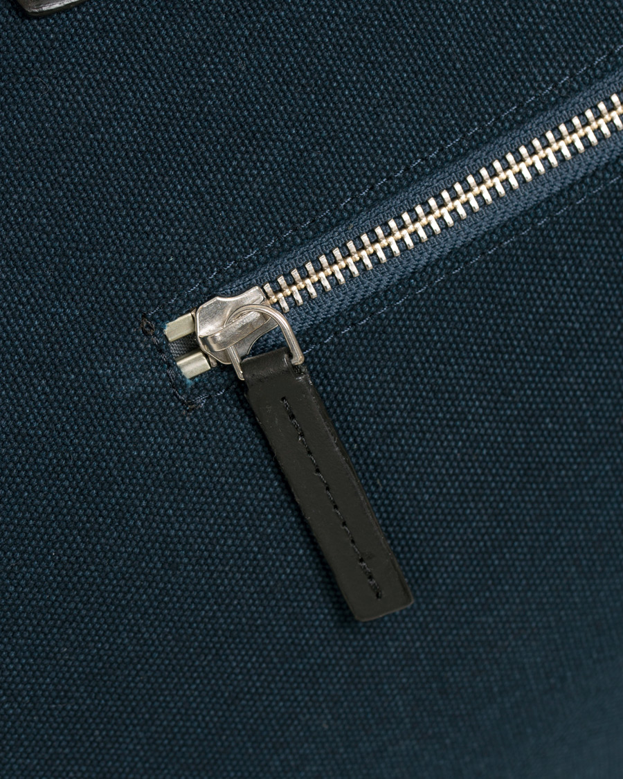 Herr | Väskor | Sandqvist | Holly Grand Organic Cotton Canvas Weekendbag Blue
