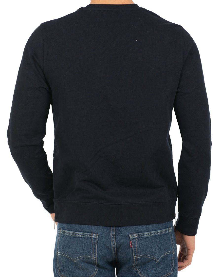 Herr | Tröjor | Vince | Side Zip Crew Neck Sweatshirt New Coastal Blue