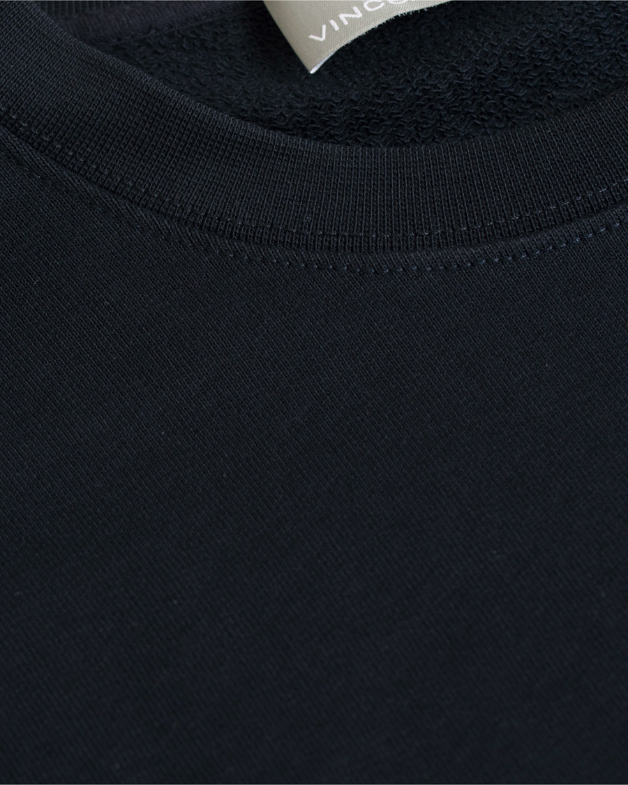 Herr | Tröjor | Vince | Side Zip Crew Neck Sweatshirt New Coastal Blue