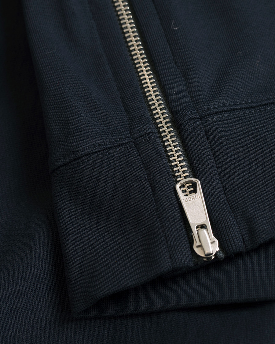 Herr | Tröjor | Vince | Side Zip Crew Neck Sweatshirt New Coastal Blue