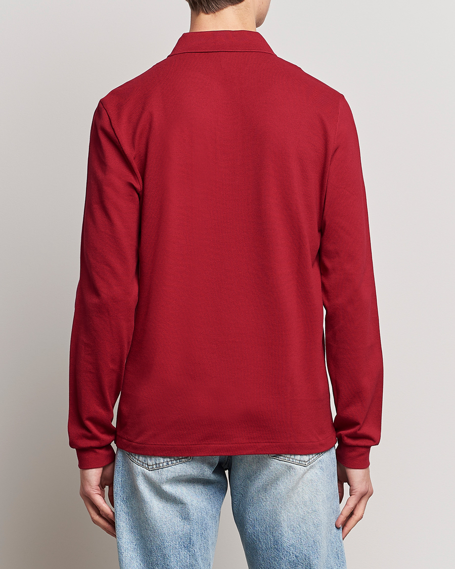 Herr | Pikéer | Lacoste | Original Long Sleeve Polo Piké Bordeaux