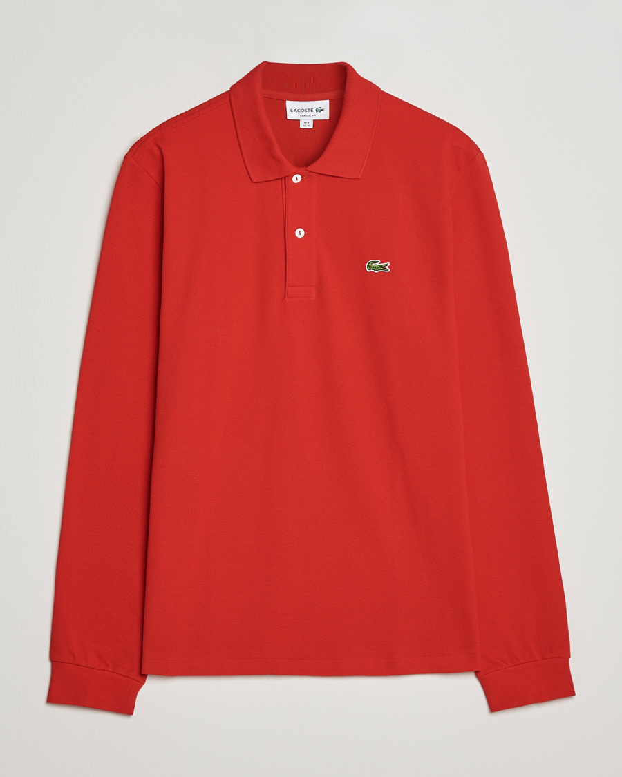 Herr |  | Lacoste | Long Sleeve Polo Red