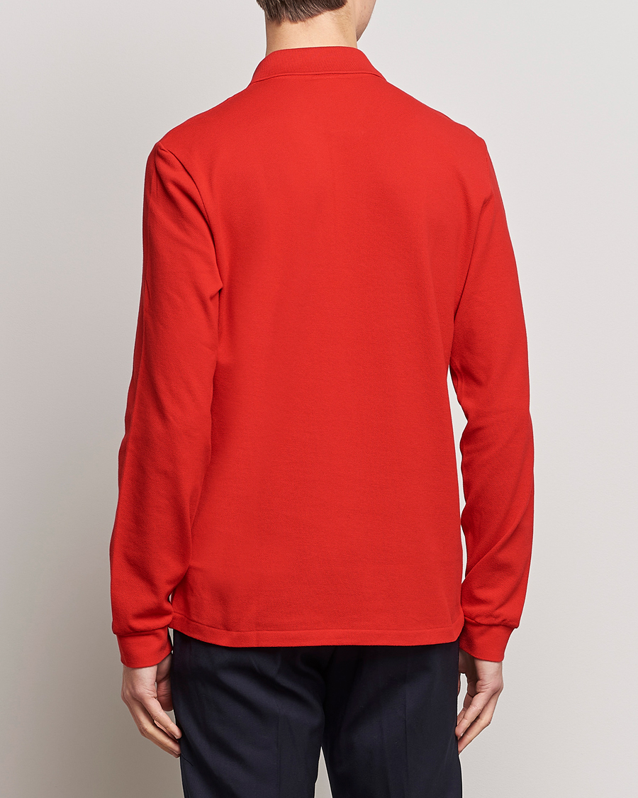 Herr | Pikéer | Lacoste | Long Sleeve Polo Red