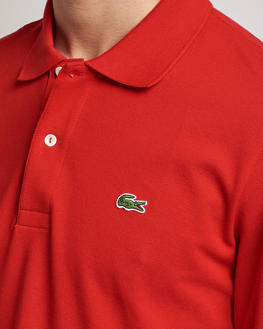 Herr | Tröjor | Lacoste | Long Sleeve Polo Red