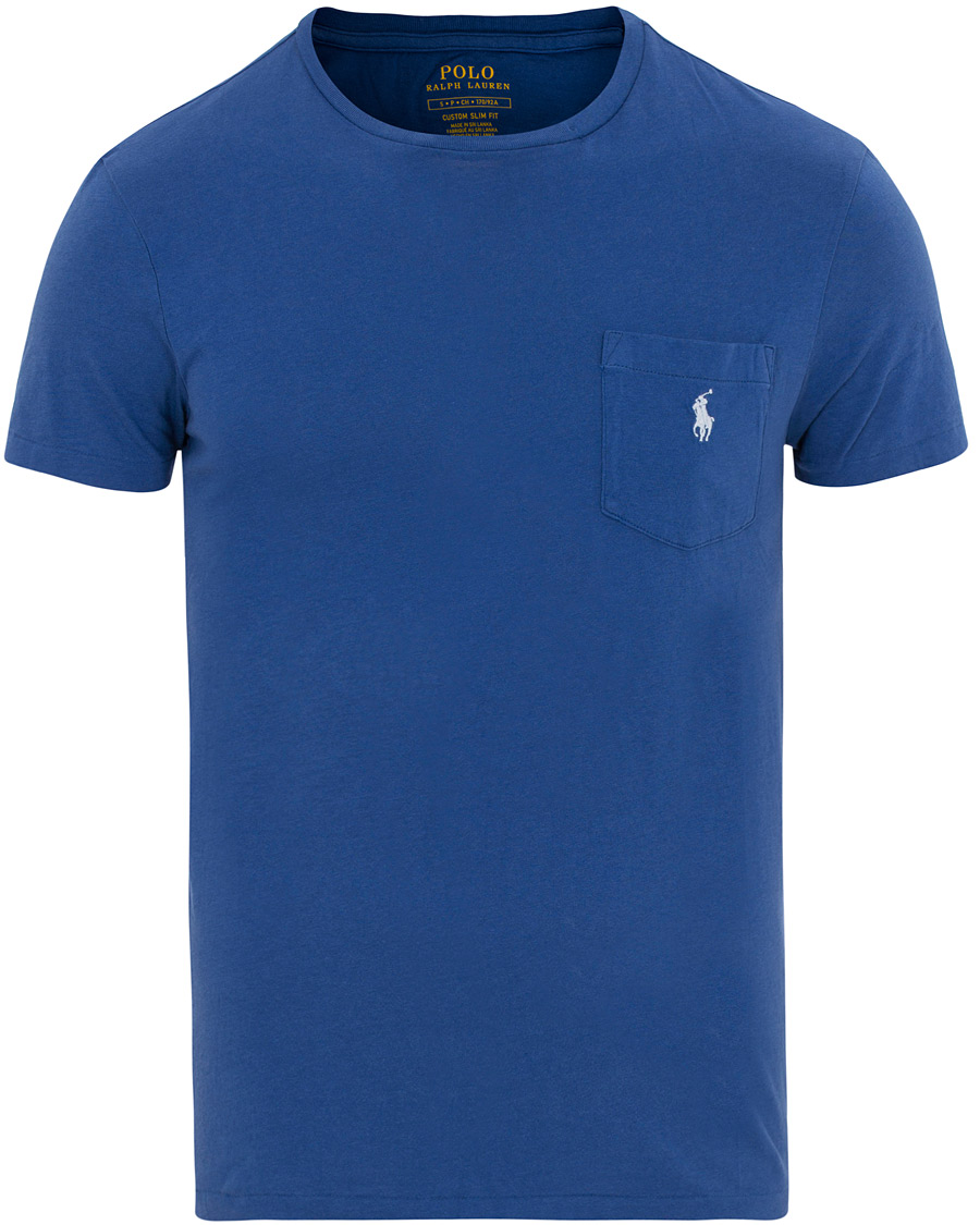 Herr | T-Shirts | Polo Ralph Lauren | Custom Fit Pocket Crew Neck Tee Provincetown Blue