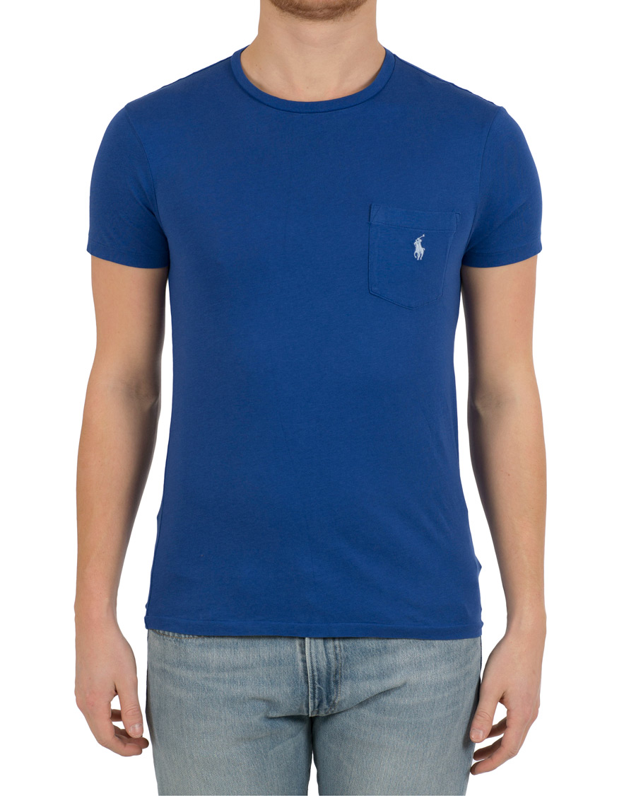 Herr | T-Shirts | Polo Ralph Lauren | Custom Fit Pocket Crew Neck Tee Provincetown Blue