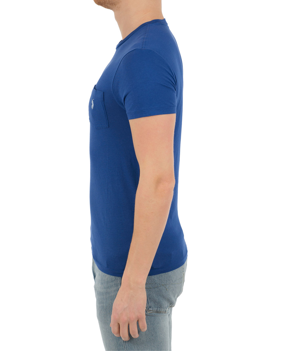 Herr | T-Shirts | Polo Ralph Lauren | Custom Fit Pocket Crew Neck Tee Provincetown Blue