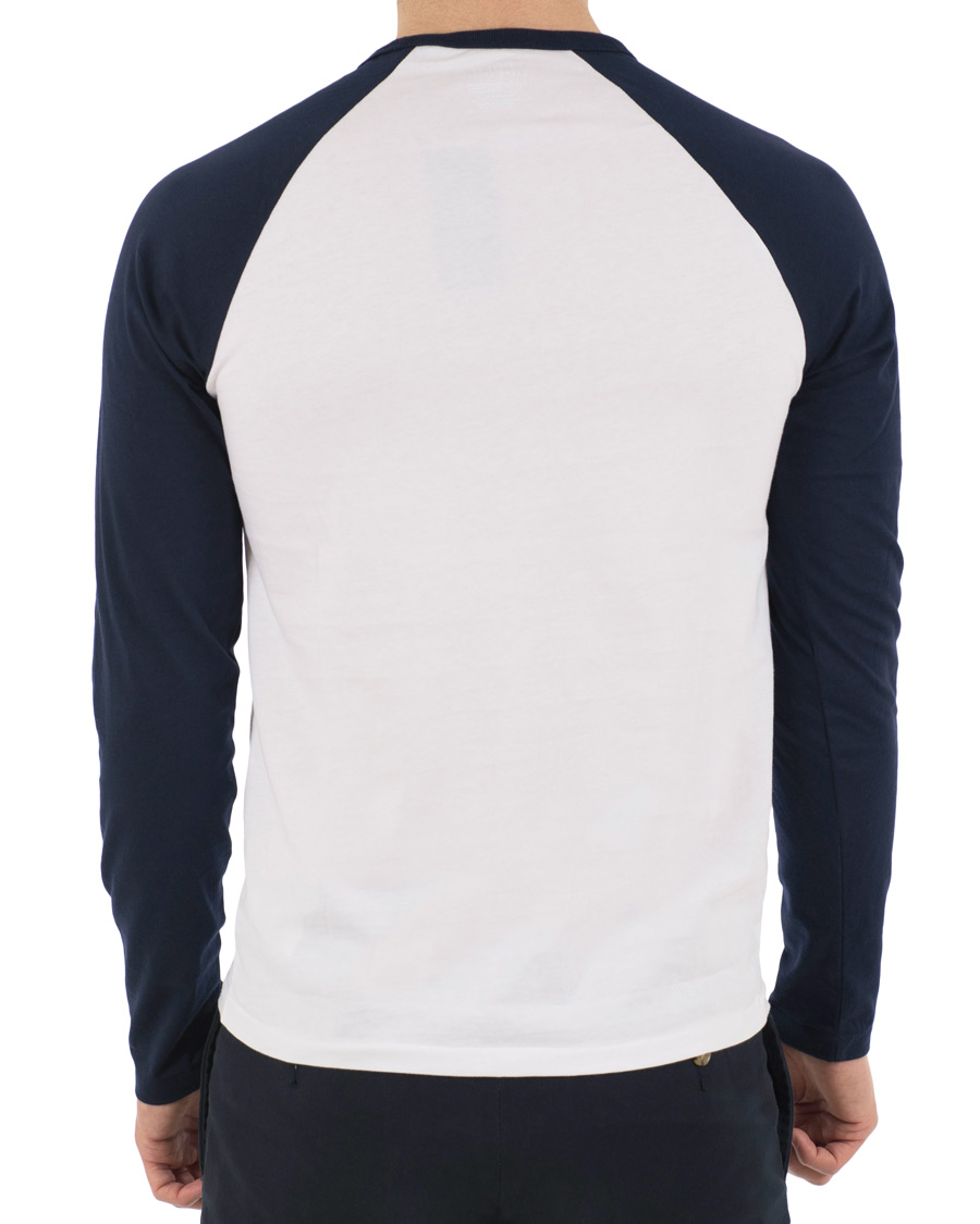 Herr | T-Shirts | Polo Ralph Lauren | Baseball Bears Collection Crew Neck Long Tee White/Navy