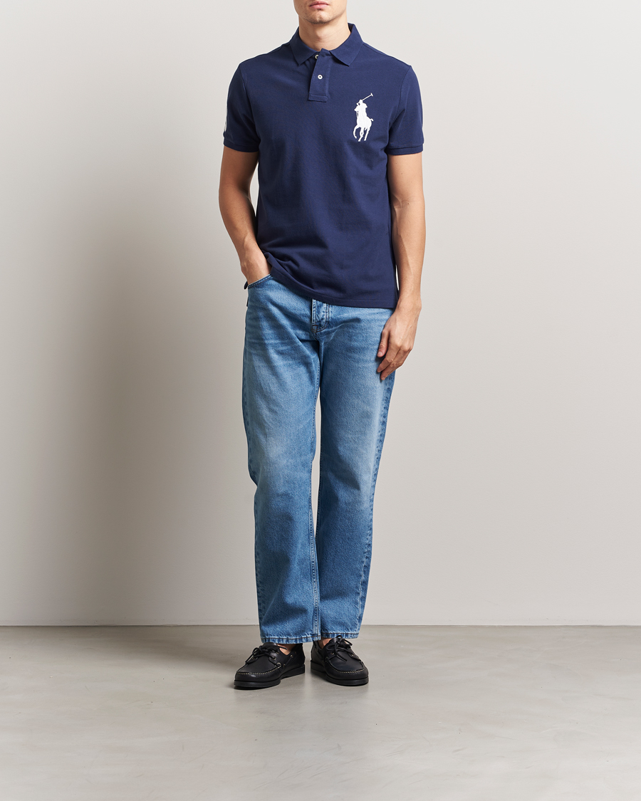 Herr | Pikéer | Polo Ralph Lauren | Custom Fit Big Pony Polo Newport Navy
