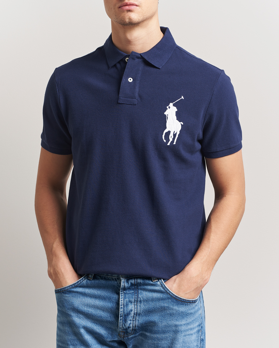 Herr | Pikéer | Polo Ralph Lauren | Custom Fit Big Pony Polo Newport Navy
