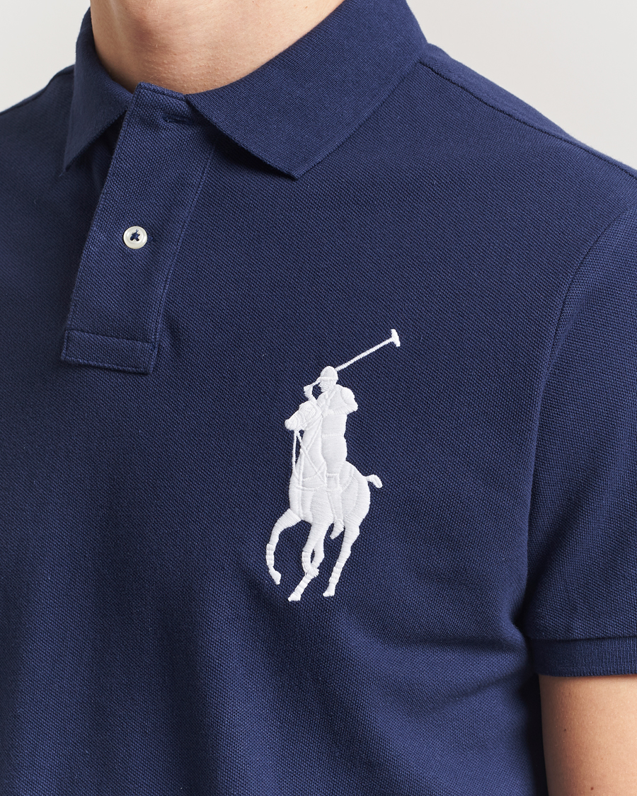 Herr | Pikéer | Polo Ralph Lauren | Custom Fit Big Pony Polo Newport Navy