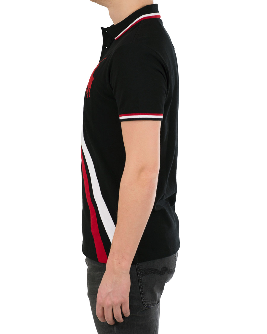 Herr | Pikéer | Polo Ralph Lauren | Custom Fit Diagonal Stripe Big Pony Polo Black/Multi