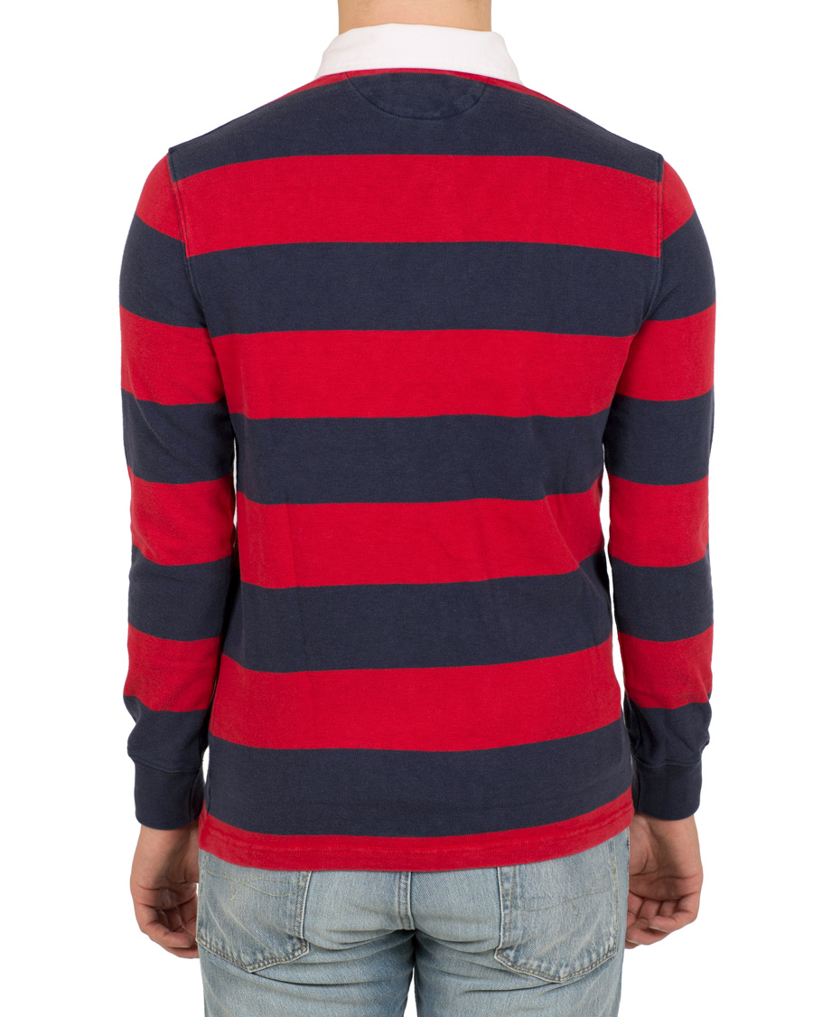 Herr | Tröjor | Polo Ralph Lauren | Stripe Rugby Newport Navy/Ralph Red