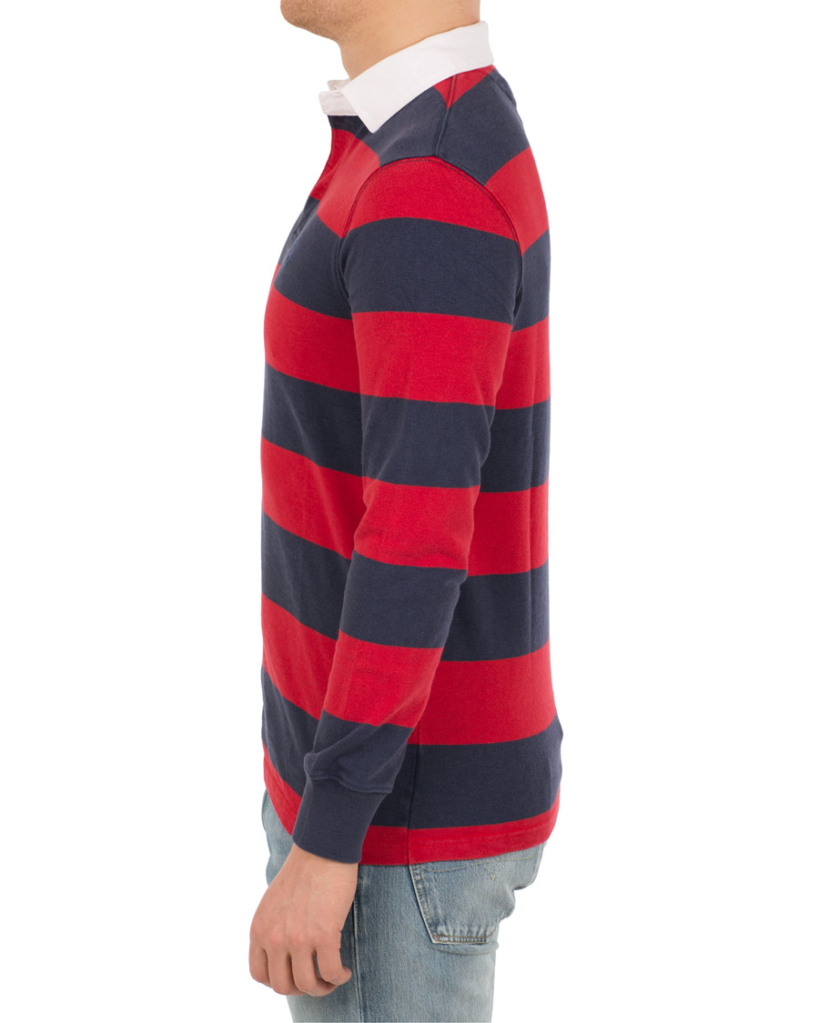 Herr | Tröjor | Polo Ralph Lauren | Stripe Rugby Newport Navy/Ralph Red