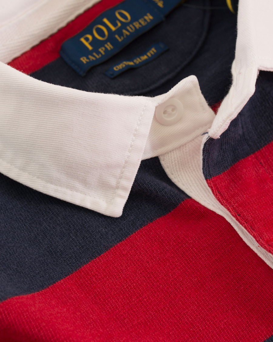 Herr | Tröjor | Polo Ralph Lauren | Stripe Rugby Newport Navy/Ralph Red