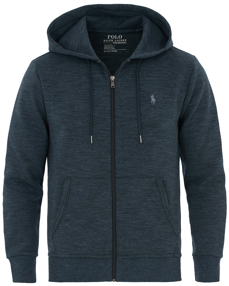 Herr | Tröjor | Polo Ralph Lauren | Tech Performance Full Zip Hoodie Blue Eclipse
