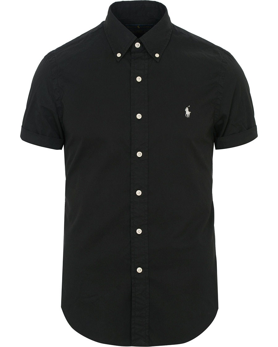 Herr | Skjortor | Polo Ralph Lauren | Slim Fit Button Down Short Sleeve Shirt Polo Black