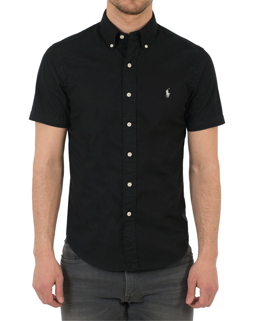 Herr | Skjortor | Polo Ralph Lauren | Slim Fit Button Down Short Sleeve Shirt Polo Black