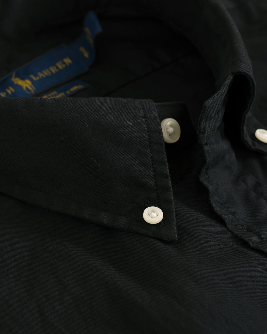 Herr | Skjortor | Polo Ralph Lauren | Slim Fit Button Down Short Sleeve Shirt Polo Black