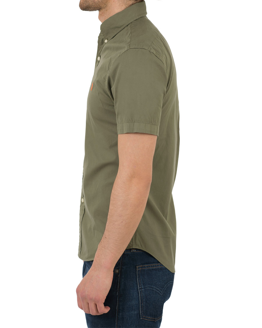 Herr | Skjortor | Polo Ralph Lauren | Slim Fit Button Down Short Sleeve Shirt Mountain Green