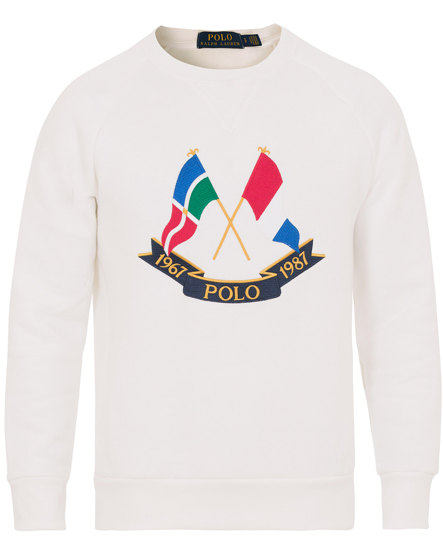 Herr | Tröjor | Polo Ralph Lauren | Bring It Back Collection Crew Neck Sweatshirt White