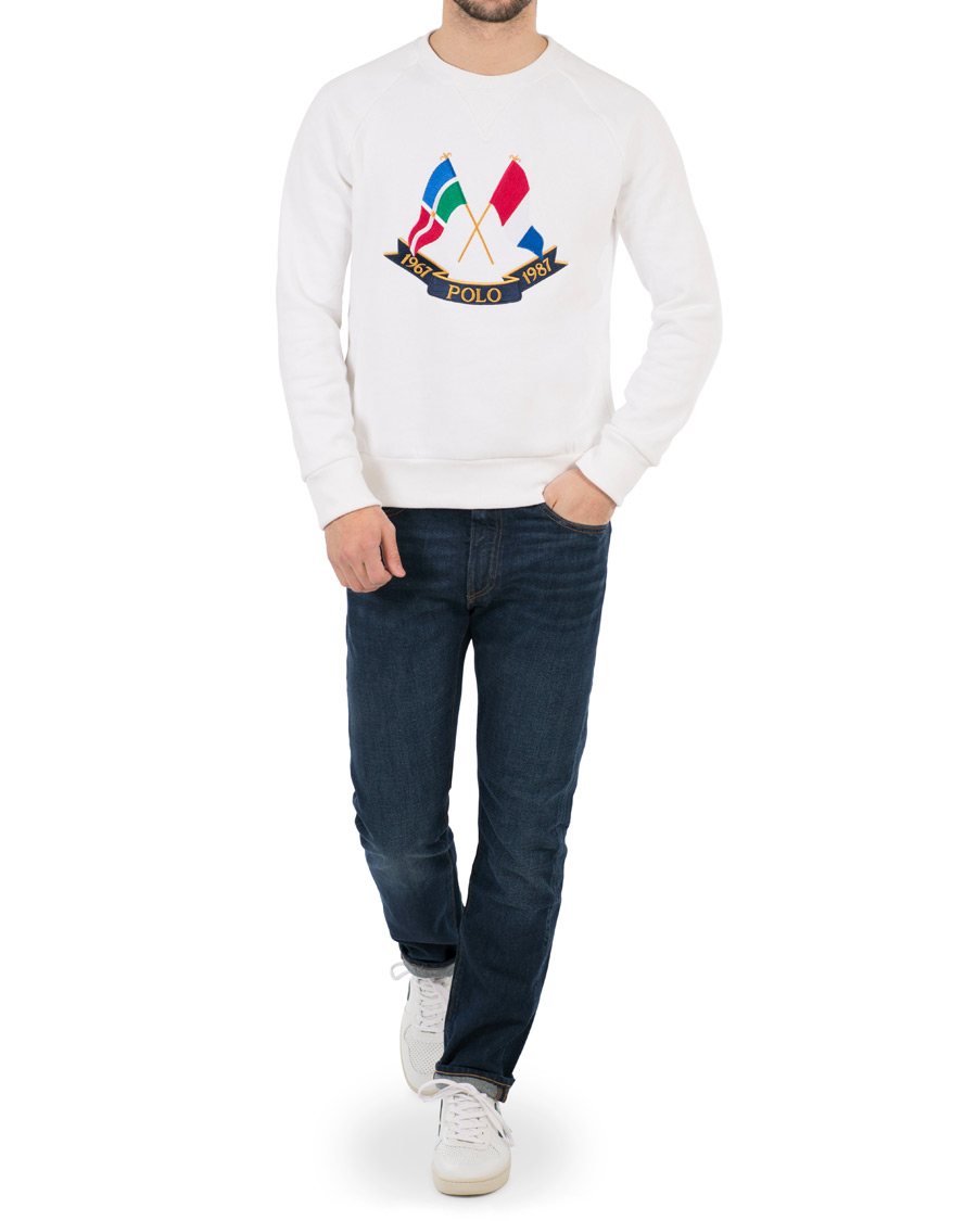 Herr | Tröjor | Polo Ralph Lauren | Bring It Back Collection Crew Neck Sweatshirt White
