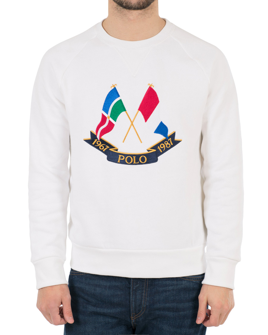 Herr | Tröjor | Polo Ralph Lauren | Bring It Back Collection Crew Neck Sweatshirt White