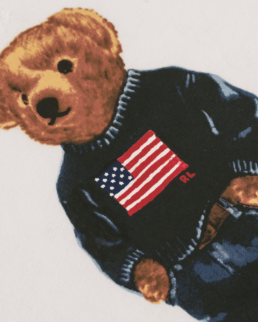 Herr | Tröjor | Polo Ralph Lauren | Printed Bear Crew Neck Sweatshirt White