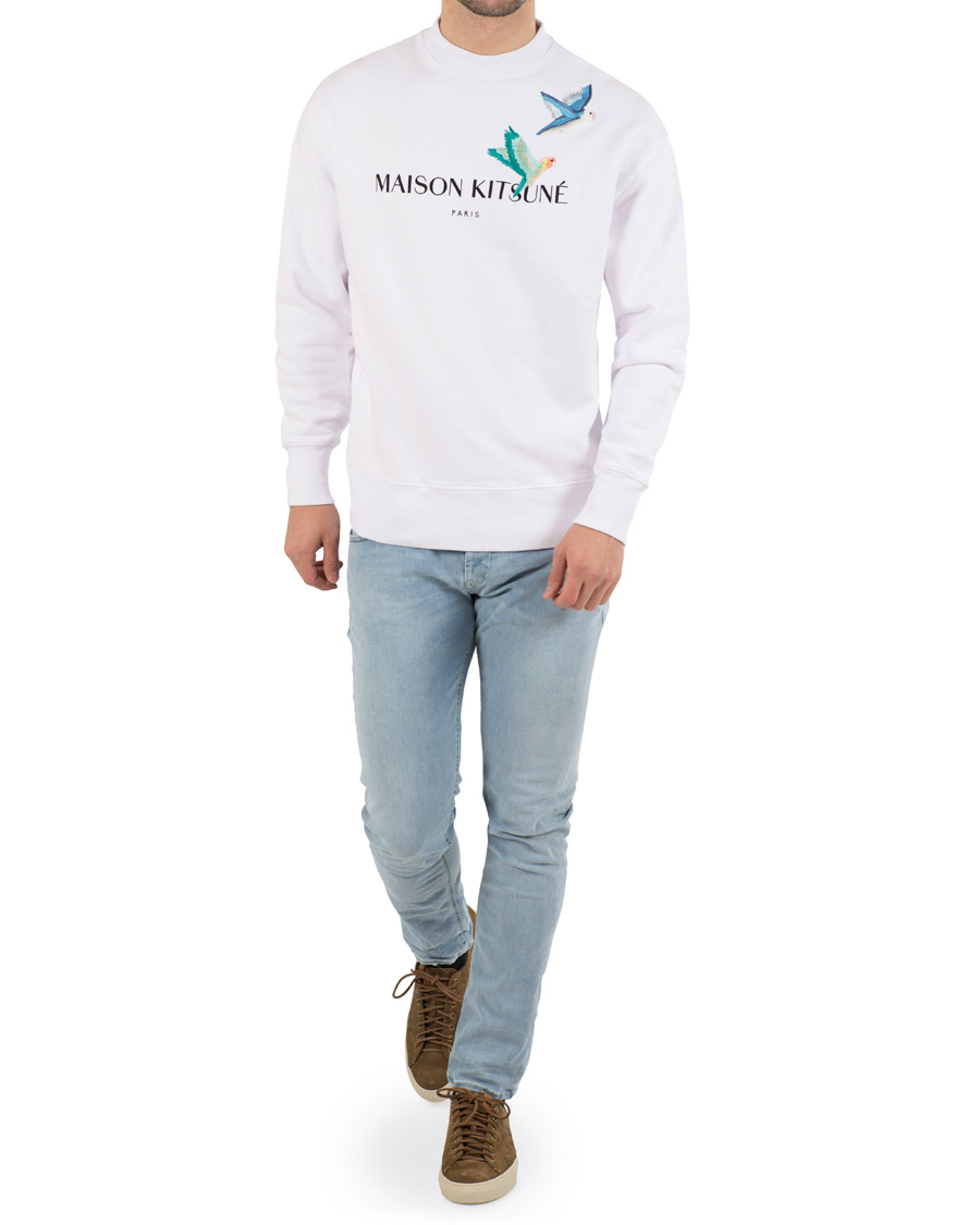 Herr | Tröjor | Maison Kitsuné | Lovebirds Sweatshirt White