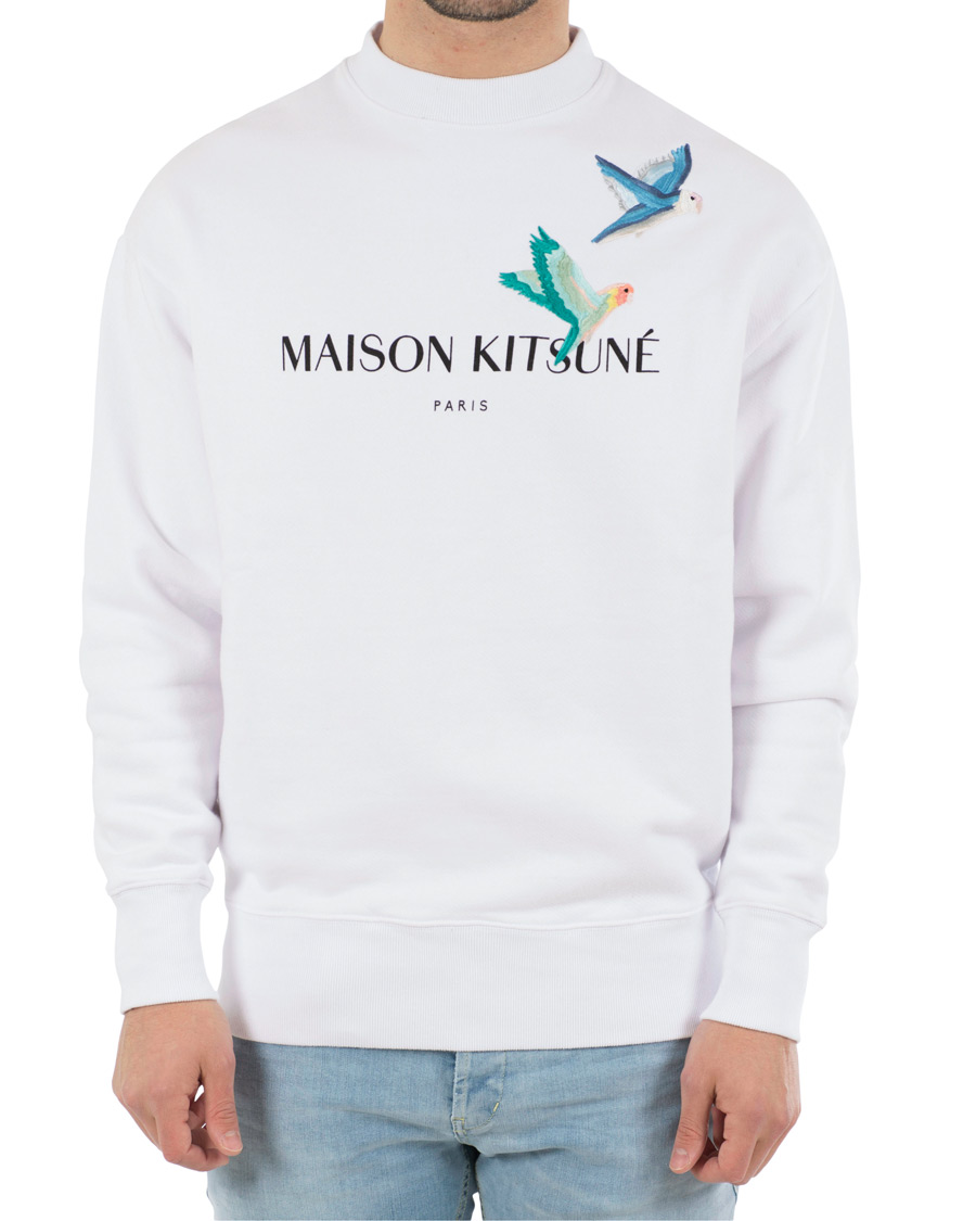 Herr | Tröjor | Maison Kitsuné | Lovebirds Sweatshirt White