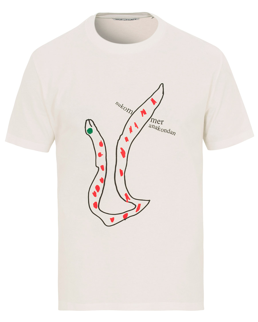 Herr | T-Shirts | Our Legacy | Box T-shirt Anaconda White