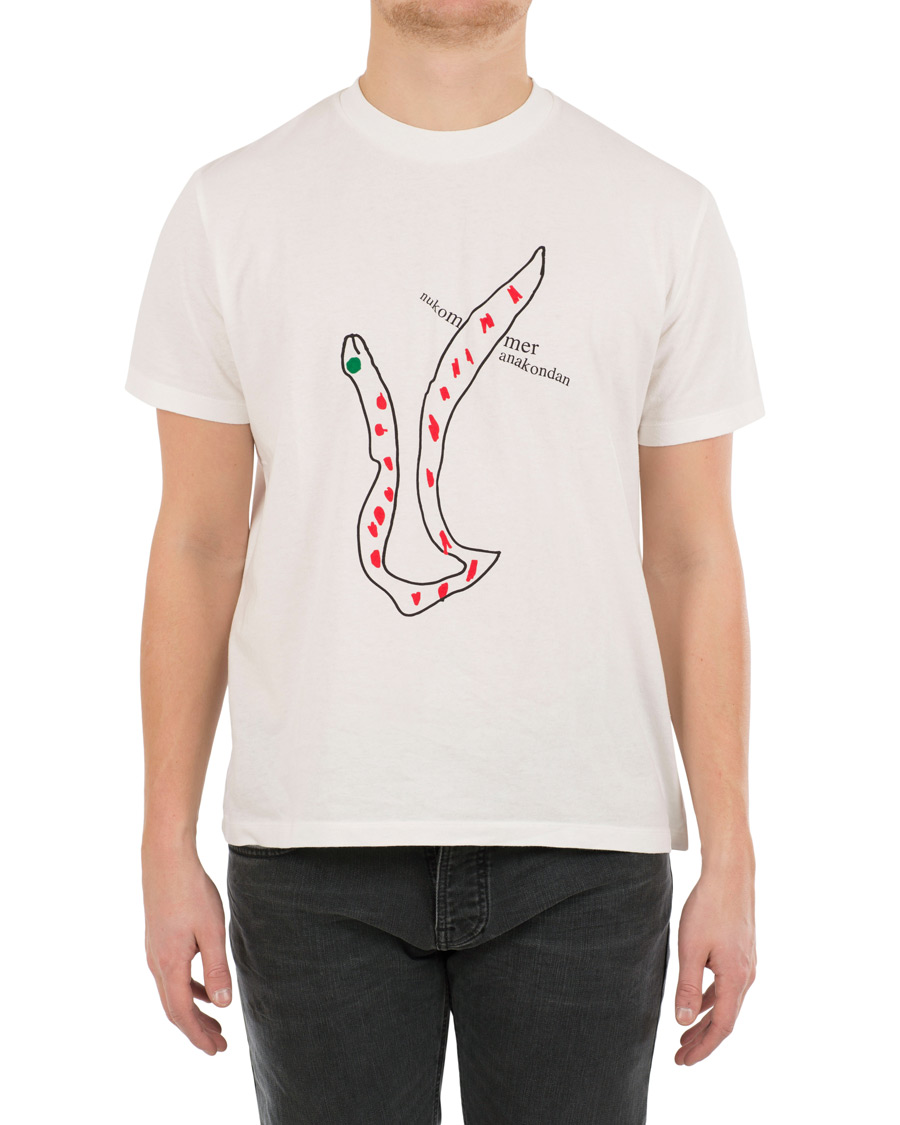Herr | T-Shirts | Our Legacy | Box T-shirt Anaconda White