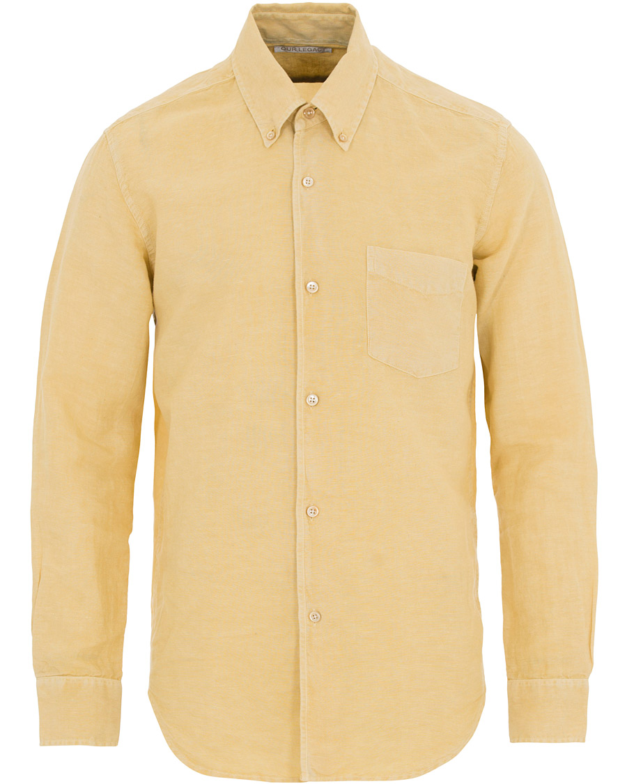 Herr | Skjortor | Our Legacy | Classic Shirt Cotton/Linen Fade Yellow