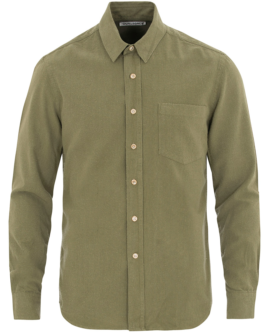 Herr | Skjortor | Our Legacy | Classic Shirt Silk Light Olive